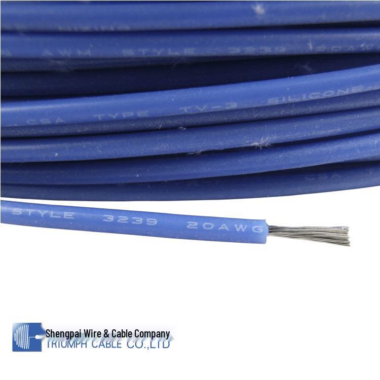 Customized UL-Standard Oil-Resistant Silicone Wire 3239 with Tin-Plated Copper, Flame-Retardant & ROHS Compliant Cold Crimp Terminal.