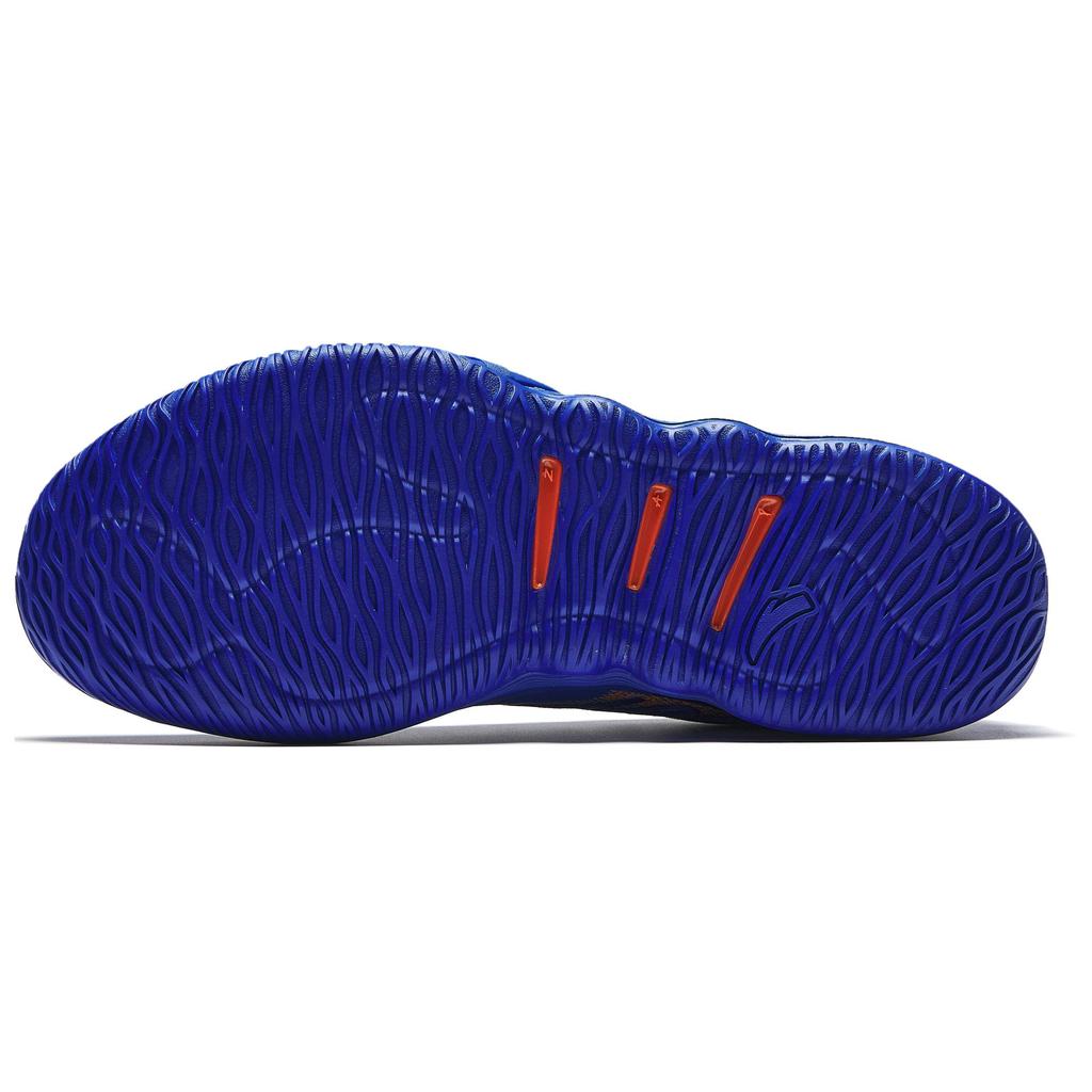New Anta Instant 2 Cushioning Wear-Resistant Low-Top Basketball Shoes Men's Blue Orange 912511107Q-12