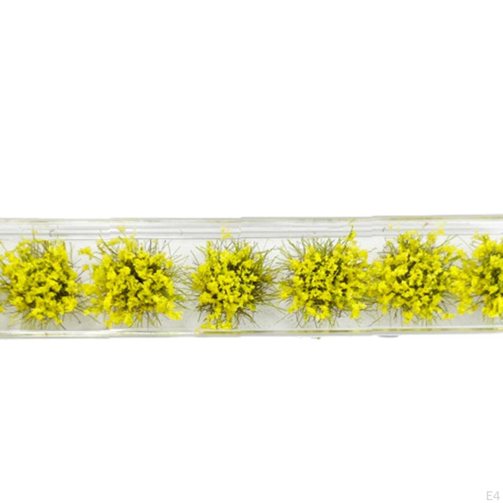 7 Pieces 1:35 1:48 1:72 1:87 Miniature Grass DIY Railroad Scenery Train Tuft Flower