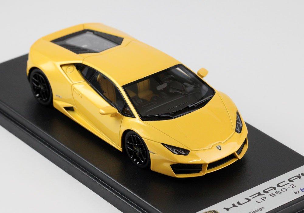 LOOKSMART Scale Lamborghini Huracan Giallo Midas LS455F 1/43 LP580-2 (Pearl Yellow)