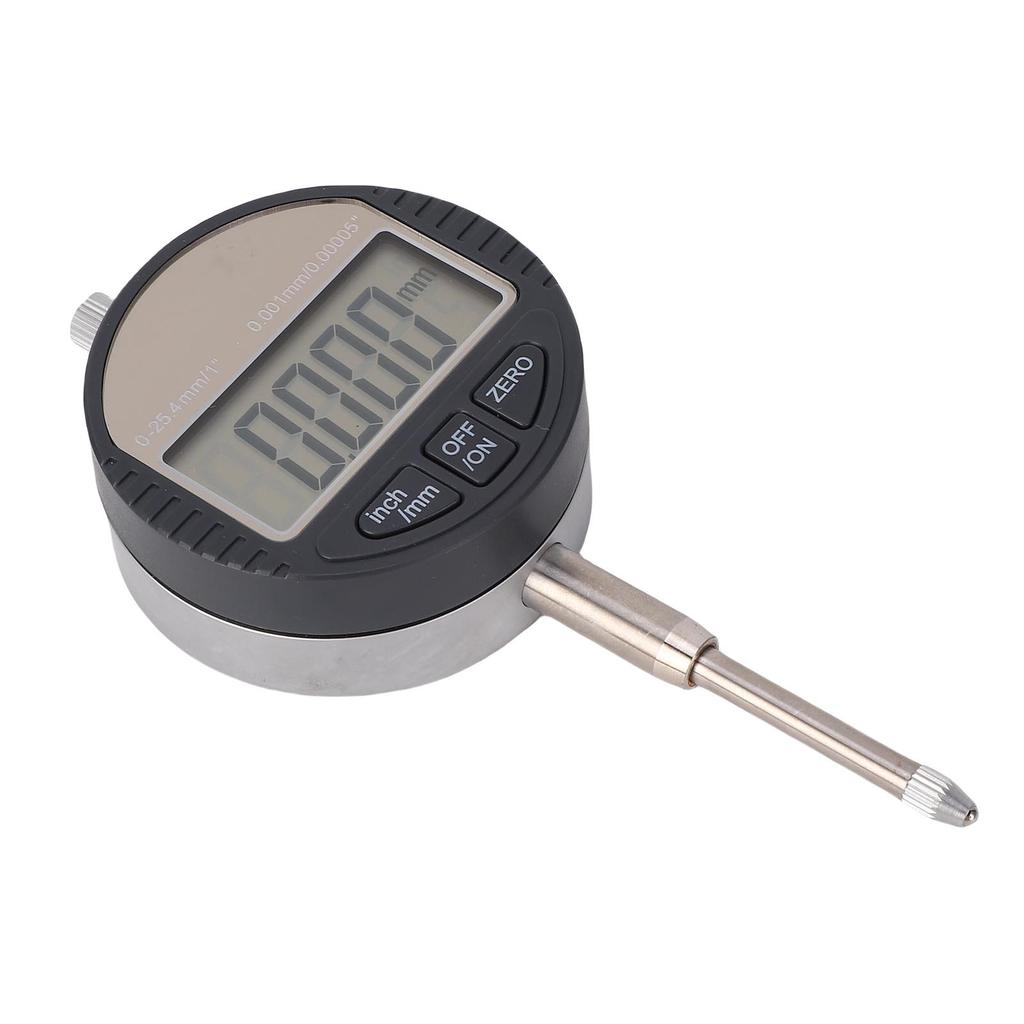 Digital Dial Indicator 0 25.4mm 5 Digit Large LCD Display Accurate Electronic Dial Test Indicator for Machinery