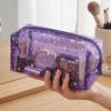 PVC Waterproof Transparent Makeup Bag Stars pattern Travel Beauty Organizer  Daily Use