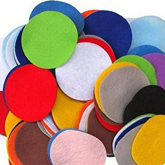 Custom DIY Non-Woven Felt Pads for Hair Accessories - Multiple Colors & Sizes