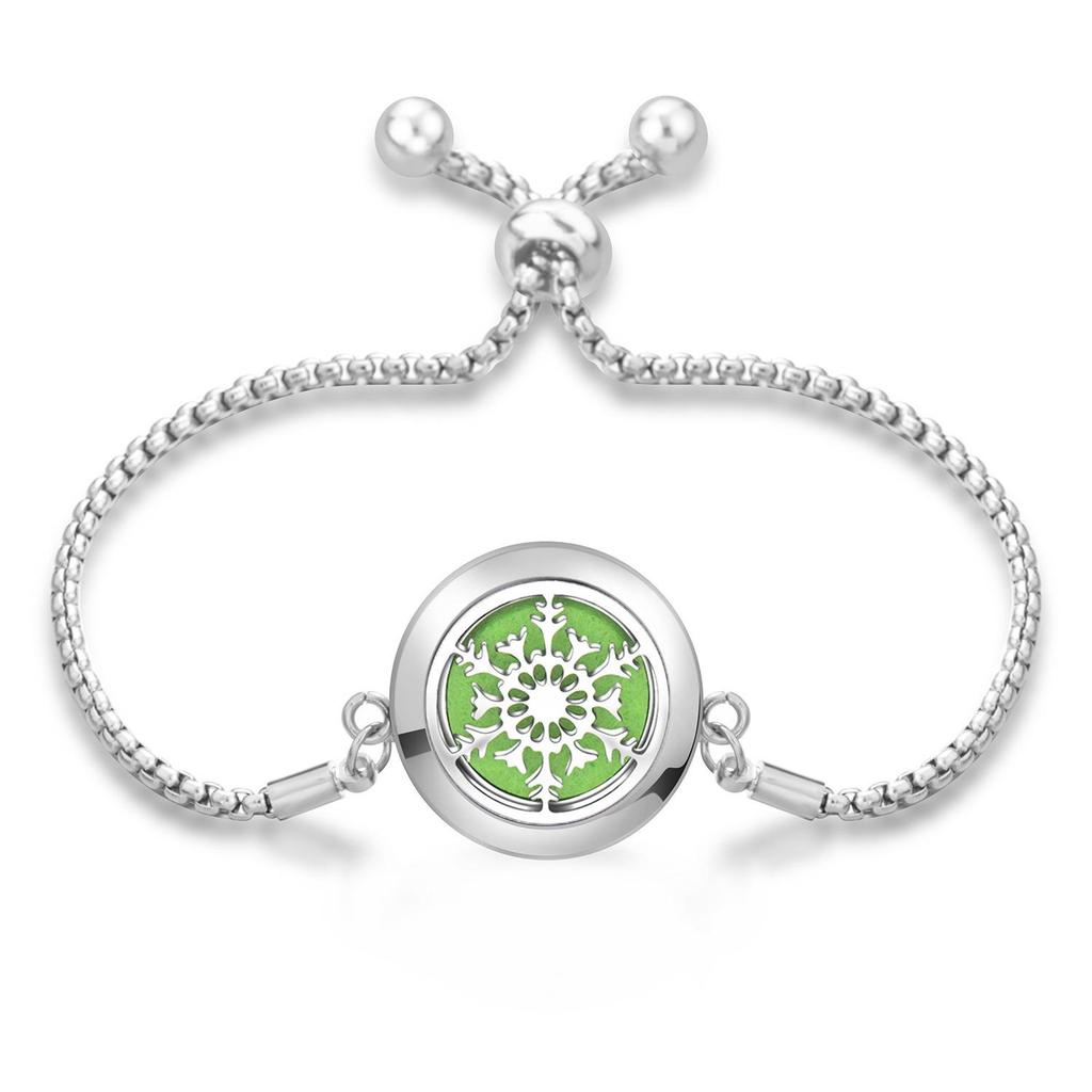 Women's Openable Titanium Steel Essential Oil Diffuser Bracelet