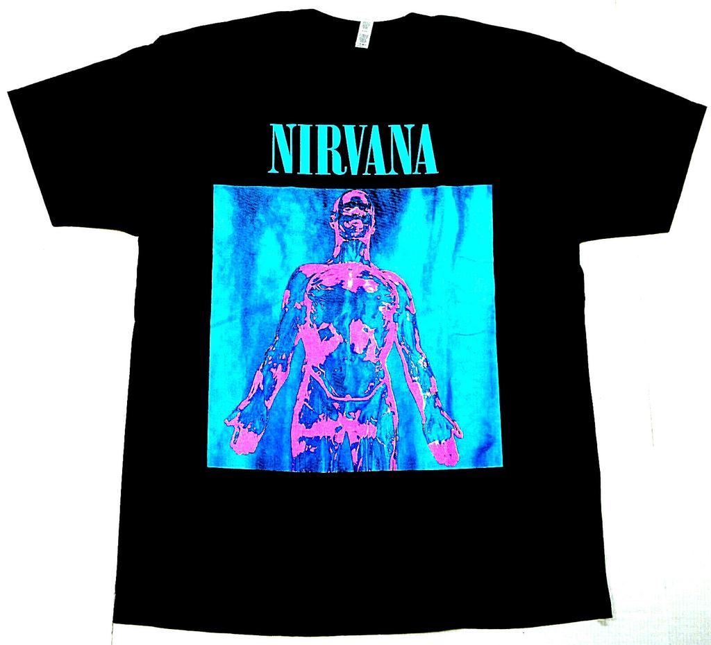 26 NIRVANA Silver T-shirt Grunge Rock Kurt Cobain Tee Men's M-2XL 100% Cotton New Unisex T-Shirt