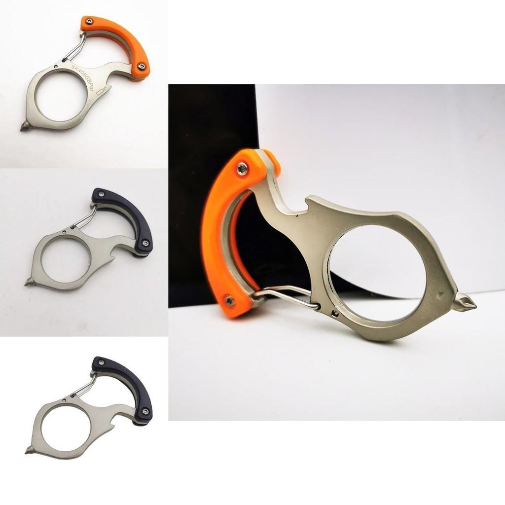 Tragbarer Schlüsselanhänger-Flaschenöffner mit Glasbrecherlegierung