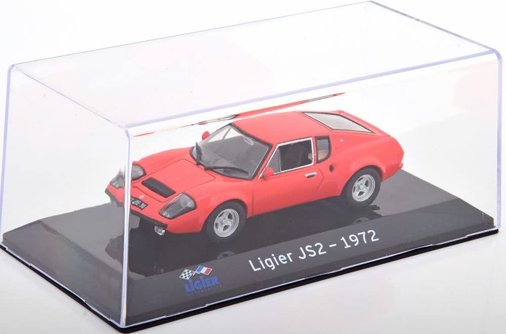 Ligier French Car Miniature Car 1/43 LIGIER JS2 1972 with Clear Case (Red)