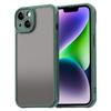 For iPhone 13 Case Drop Proof Airbags Frosted Translucent PC+TPU Phone Back Cover