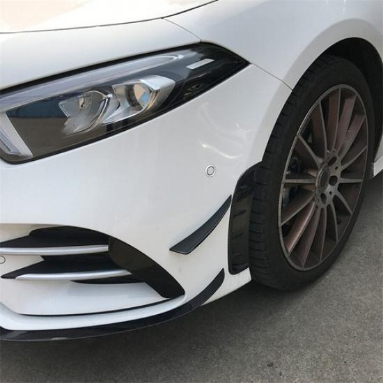 Car Side Fender Blade Sticker Front Wheel Arch Eyebrow Protector Vent Hood Trim