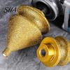 Chamfering Enlarging Polishing Drill Bit Diamond for Grinder, 4-in-1 Hole Saw, Beveling Grinding Head Opener Chamfering/Hole Enlarging/Polishing/Arc