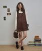 Code Graphy (Women) Faux Suede Dress_Brown