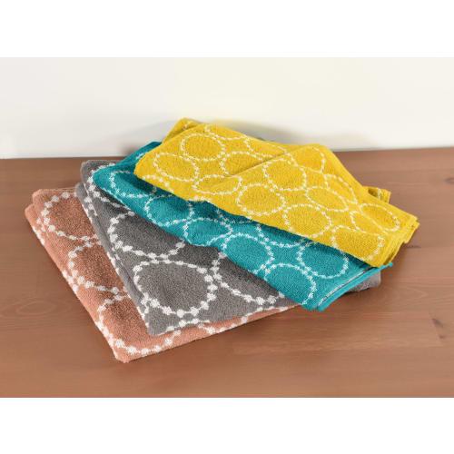 [.co.jp Exclusive] Kosugizen Daily Towel Face Towels, Nordic-Style Ihana, 4 Colors (1 of Each), 34 x 80 cm, Just the Right Volume for Everyday Use, Se