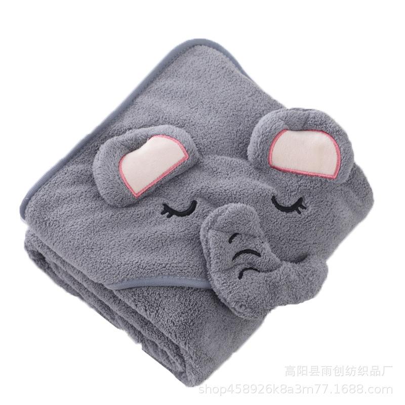 Baby Blanket New Air Conditioning Blanket Warm Coral Velvet Breathable Soft Multipurpose Absorbent Quick Drying Towel Bath Towel
