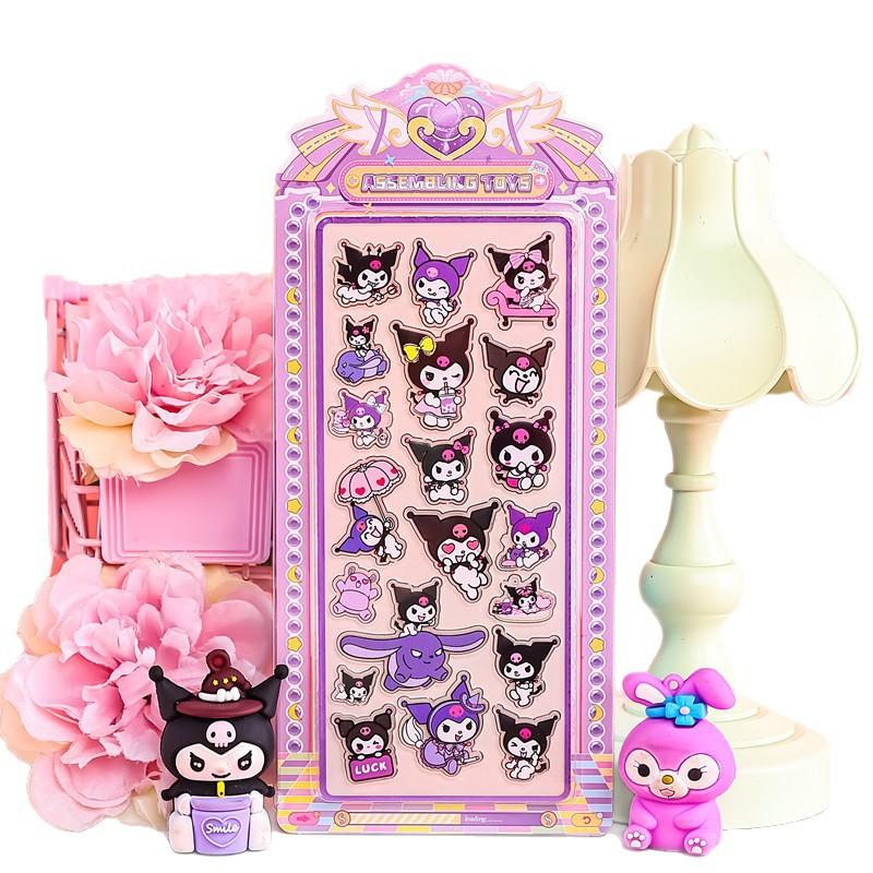 New Acrylic Decorative Stickers Happy Children's Creative Cartoon Acrylic Stickers Princess Decorative Material Scene Stickers