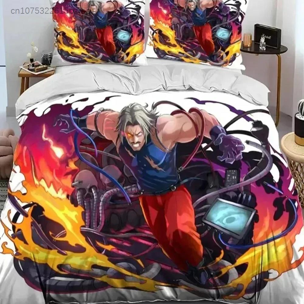 3D Print Game King Of Fighters Retro Bedding Set Boys Girls Twin Queen Size Duvet Cover Pillowcase Bed Kids Adult