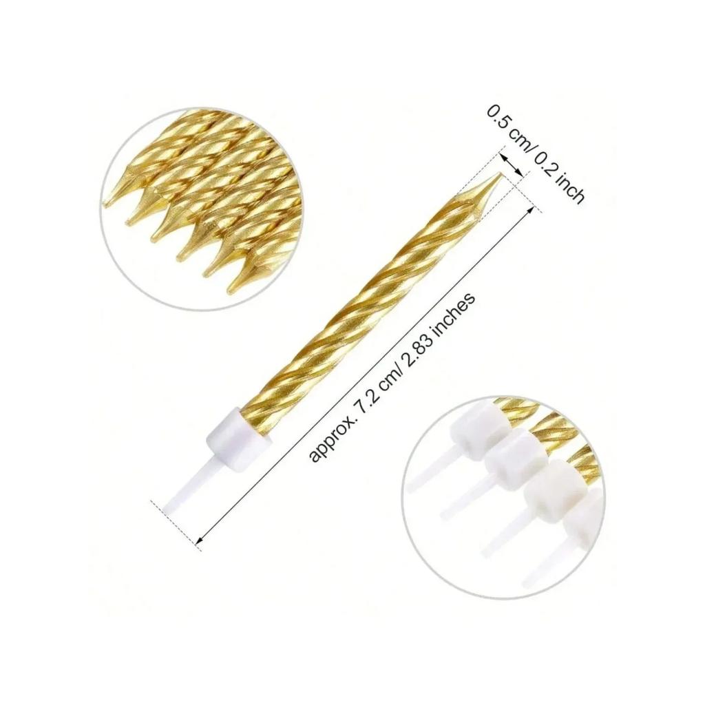 10 stk Gradient Bursdagskakelys Perfekt Jule Bryllupstema Fest Bursdagskakedekorasjoner