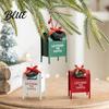 Christmas Tree Hanging Decor Mini Mailbox Ornaments Vintage Post Box Decorative Figurine Funny Rustic Metal Ornament Letters To Santa for