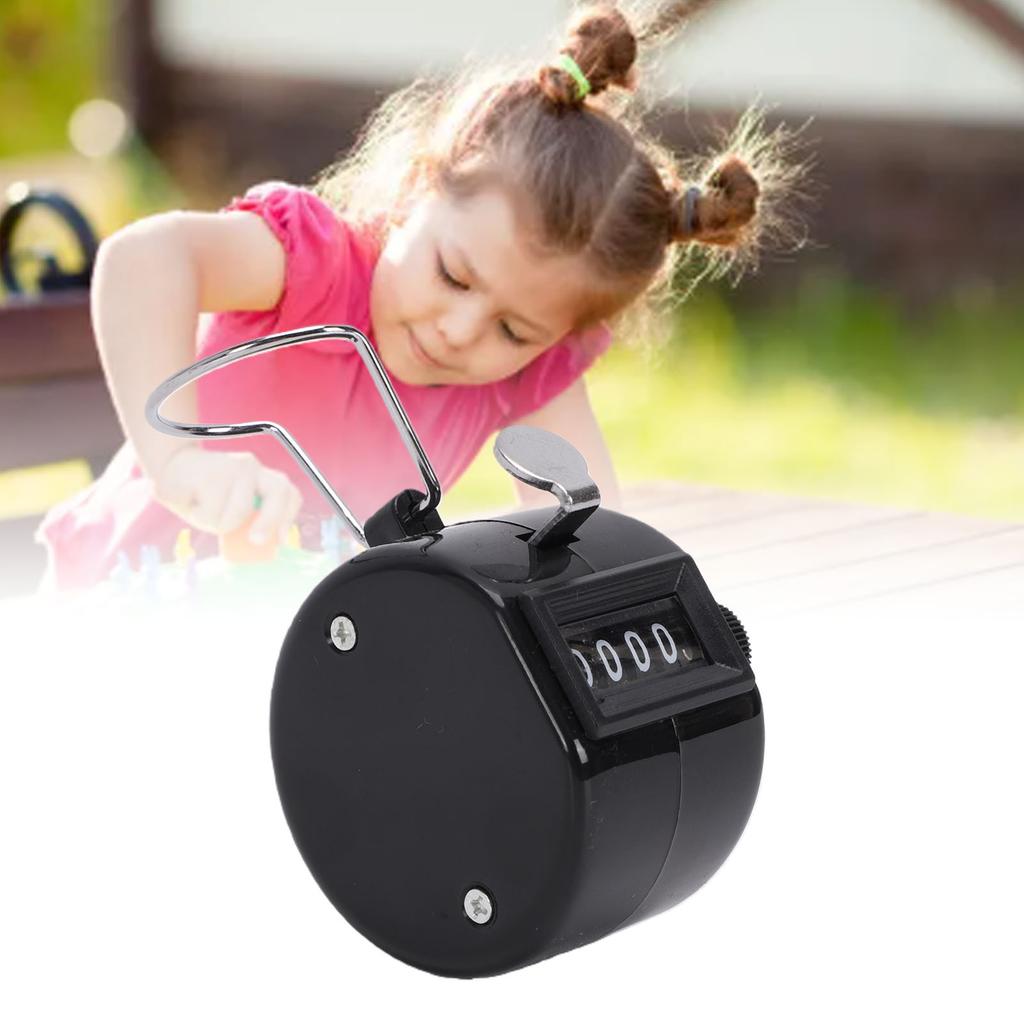 4 Digit Number Counter Compact Hand Mechanical Counter with Reset Knob for Counting Numbers Knitting