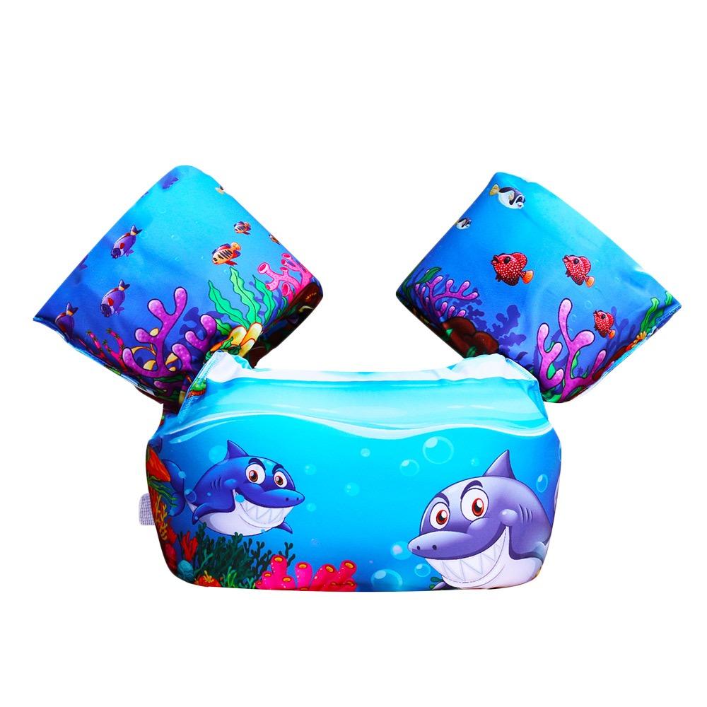 Summer Cartoon Swimming Floats Ring Floating Adjustable Swim Floating Armbands Breathable Water Play Swimming Ring Tube