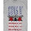 Guns N Roses Unisex Adult US Flag Heather Logo T-Shirt