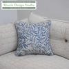 Morris Design Studio Back Cushion Willow LL1716 by Kawashima Selkon Textiles Cover, Bow, Blue, 45x45cm,