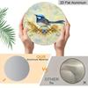2D Flat Aluminum Wall Art in Vintage Blue Bird Design Rustic Farmhouse Style 7.87 Inches X 7.87 Inches Perfect for Gardens, Farmhouses, Cafes, Front