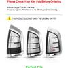 For BMW Key Fob Cover Leather Car Remote Case Holder Keychain Compatible for BMW 2 5 6 7 Series X1 X2 X3 X5 X6 X7 -Black