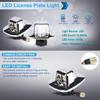 LED License Plate Light Lamp Assembly Compatible With 1988-1999 Chevy C1500 K1500 Silverado Sierra Pickup Tahoe Yukon Blazer S10 Sonoma S15 Chrome