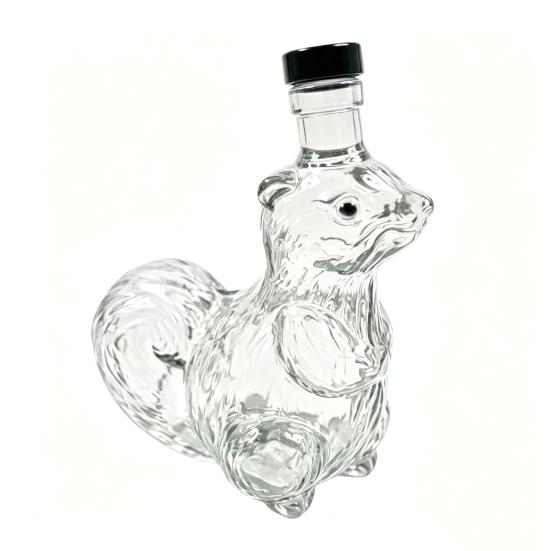 

Squirrel Whiskey Decanter, Glass Animal Liquor Bottle with Stopper, Creative Wine Dispenser for Home Bar, Unique Gift for Whiskey Lovers прозорий