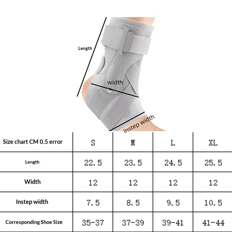 1Pcs Ankle Brace For Sprained Ankle, Ankle Support Brace With Side Stabilizers For Men & Women, Ankle Splint Stabilizer