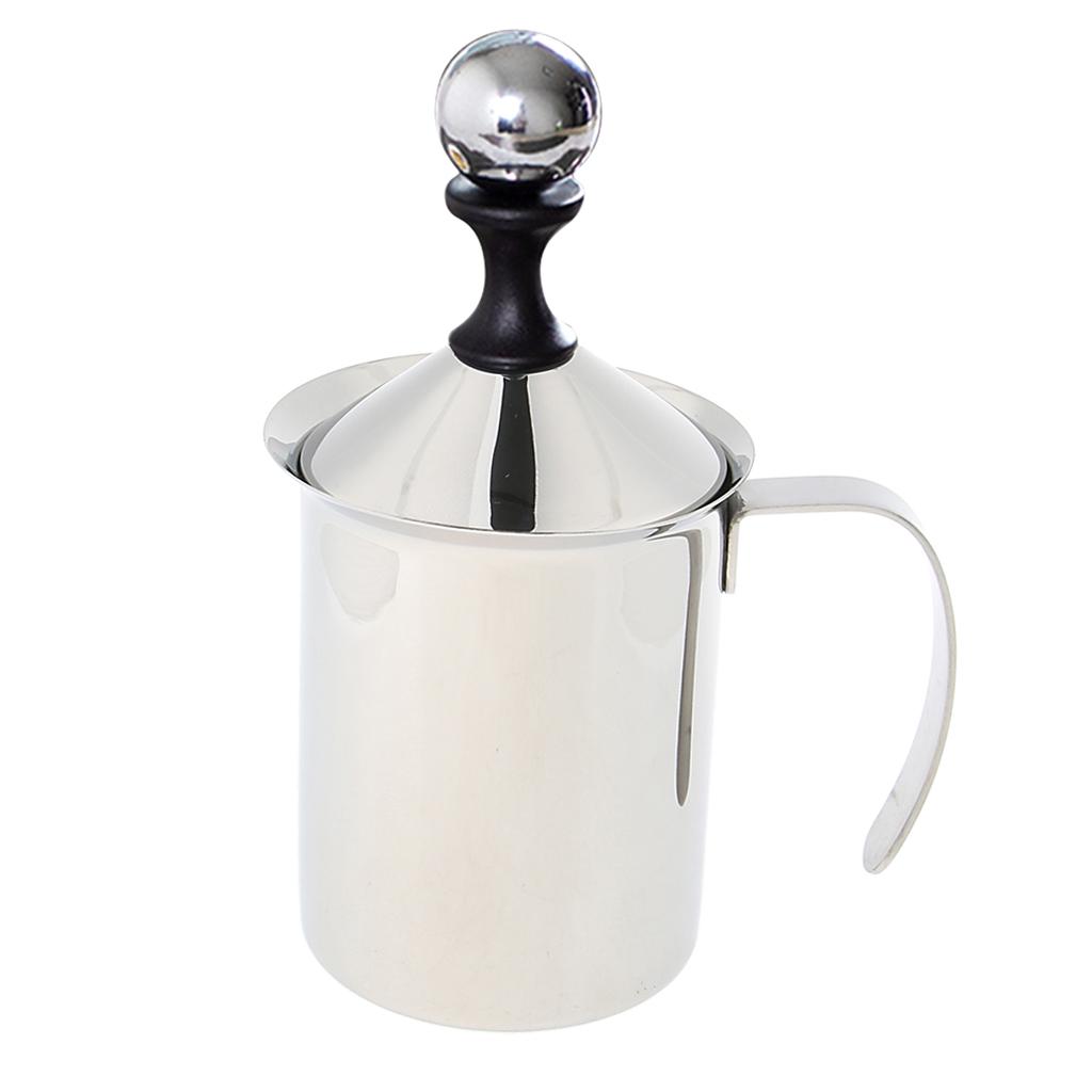 500ml Stainless Steel Manual Milk Frother Creamer Cup Mug