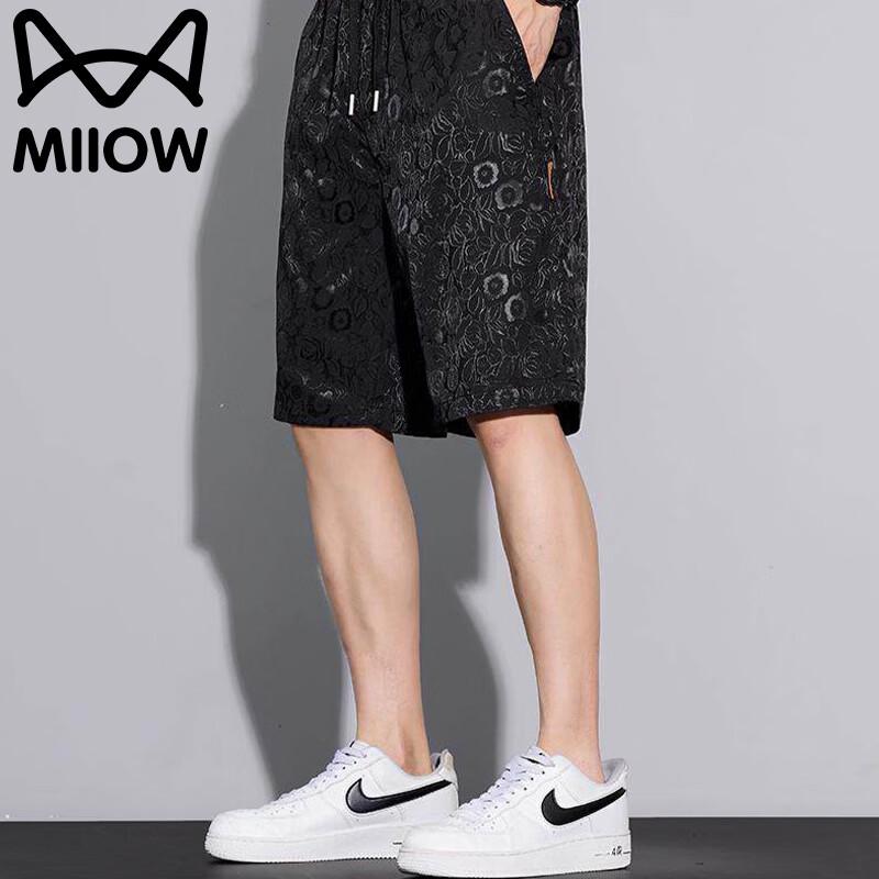 MiiOW Men s Summer Casual Straight-Leg Shorts 5XL