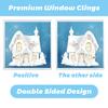 Christmas Stickers Santa Snowman Double Side Static Paste Home Mall Window Wall Decoration Christmas Atmosphere Stickers