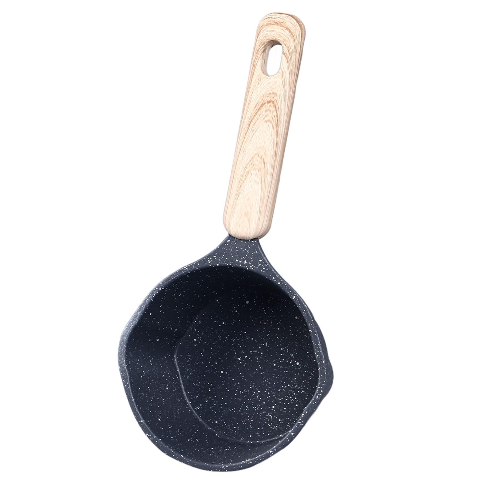

Kitchen Sauce Pan Prevents Stick Deepening Height Stone Sauce Pot with Pour Spouts for Pouring Oil Milk Heating Frying