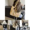 Large Capacity 2024 New Casual Tote Bag Stylish Canvas Shoulder Bag For Students