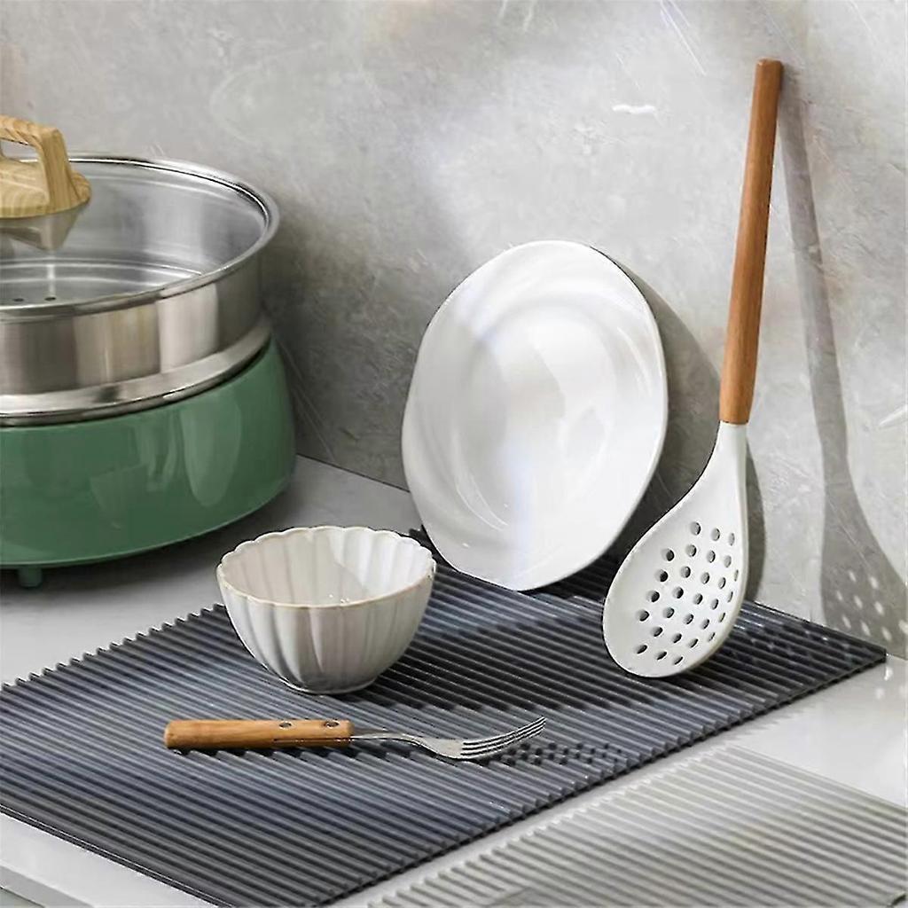 Tapis de Cuisine en Silicone pour Plan de Travail - Haute Température, Anti-Brûlure, Antidérapants Sous-verres et Sets de Table
