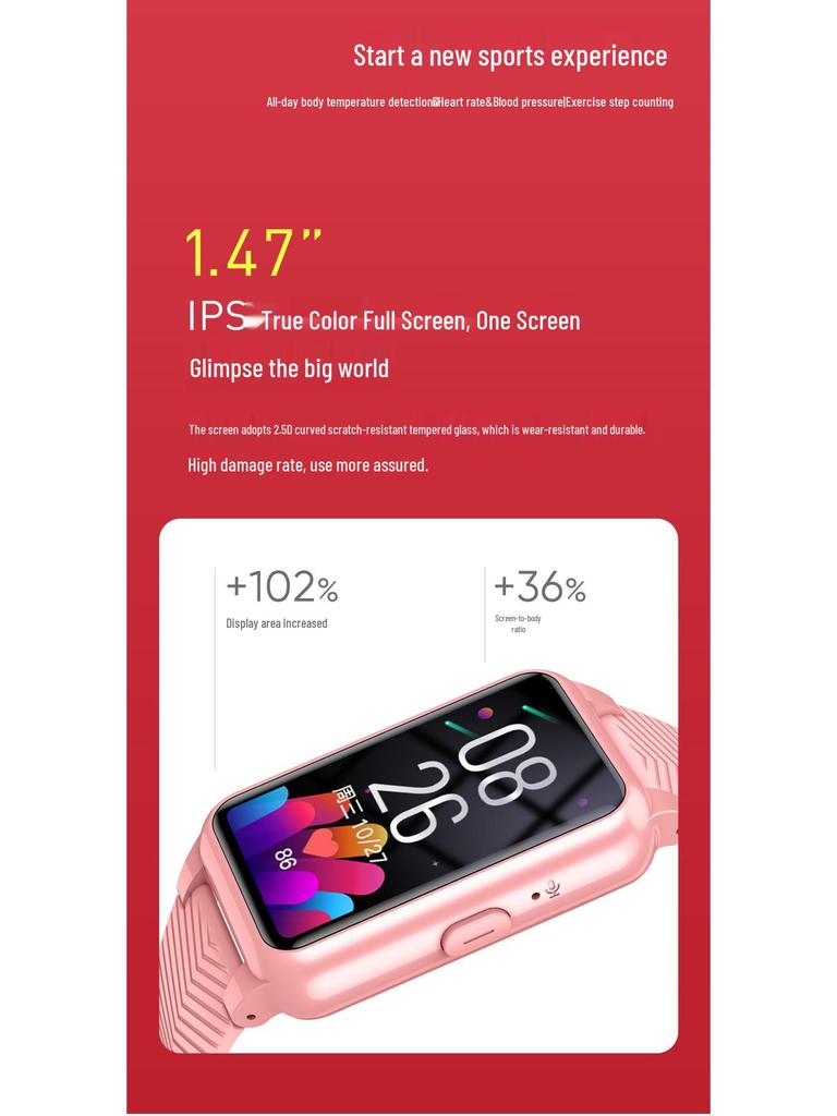 Smartwatch z GPS 4G dla seniorów z monitorowaniem tętna, ciśnienia krwi i temperatury ciała