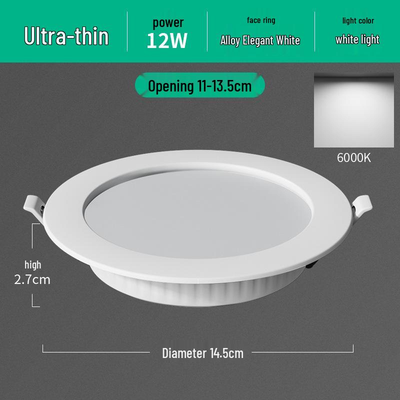 LED Einbaustrahler: 4-Zoll, 5-Zoll und 6-Zoll Optionen; 12, 15, & 18 Watt; Passt für 15 cm Öffnungen