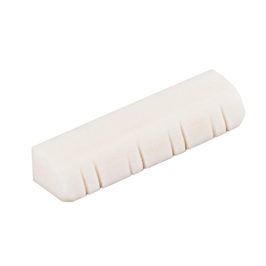 Mandolin Bone Nut 8 String Instrument Replacement Accessory Clear Tone for Mandolin Setup and Repair
