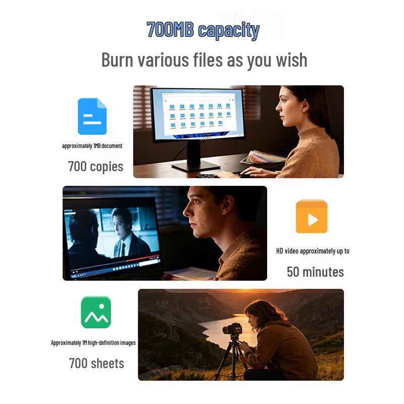 Lenovo CD-R Blank Writable Discs 52x 700MB