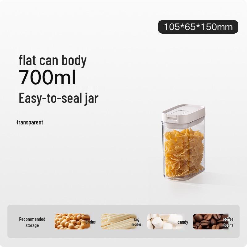 Lebensmittelechter Schnappverschluss-Behälter für Getreide und Trockenwaren - Wasserdichte und feuchtigkeitsdichte Küchenaufbewahrungsbox