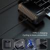 Shockproofed Bike Front Light High Capacity Battery Charging Bicycles Headlight for Low Light Trail Night Cycling