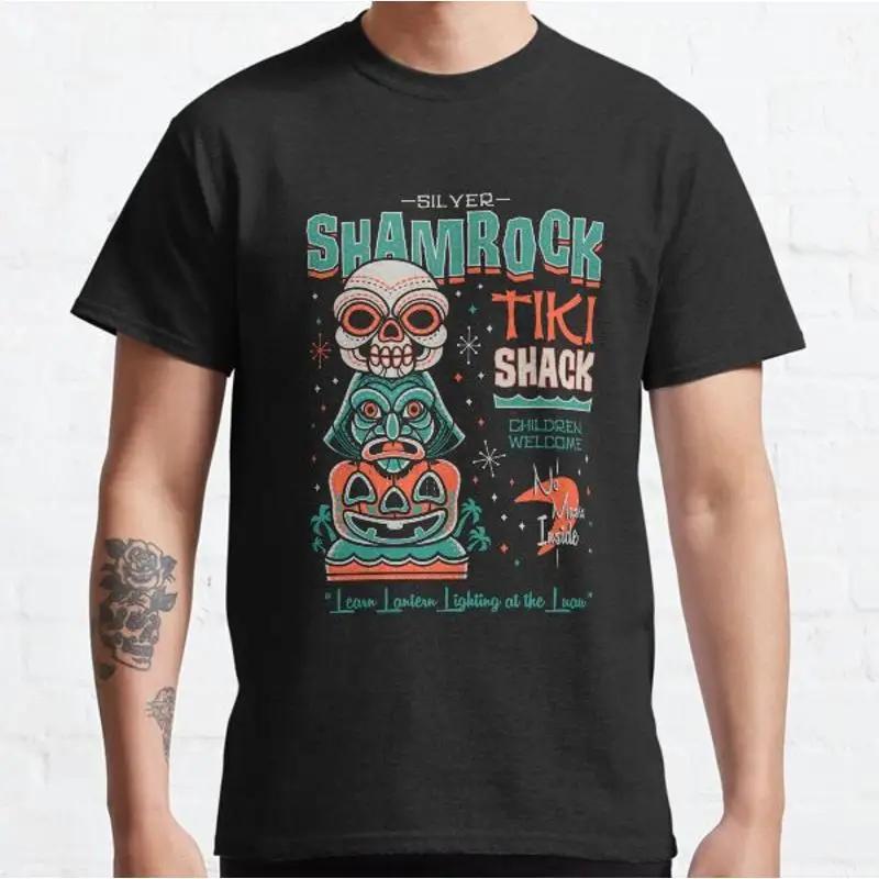 

Shamrock Tiki Shack Creepy Cute Spooky Halloween Vintage Surf T Shirt S разноцветный