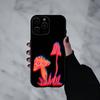 T-Trippy Psychedelic Mushrooms   Phone Case For iPhone 17pro,16,15,14,13,12,11 Plus,Pro Max,XS,Soft Silicone Black Cover