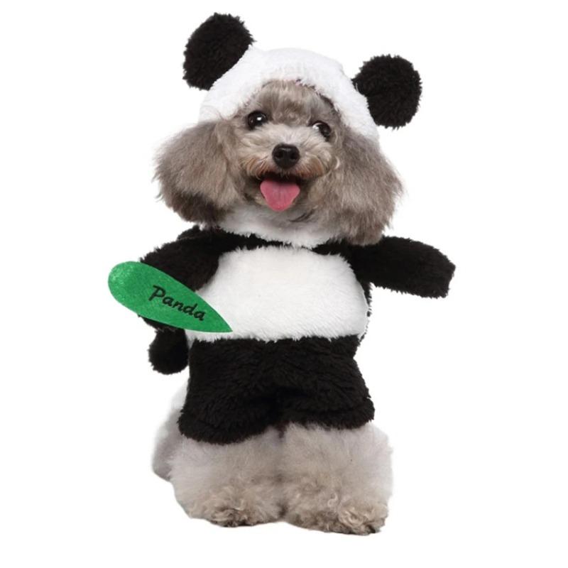 Panda Style Small Dog Clothes Luxury Designer Dog Coat Autumn Winter Warm Dogs Clothing Cute Cold Puppy Coats Pet Supplies