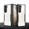 XUNDD For Samsung Galaxy Z Fold5 5G Case PC+TPU+Tempered Glass Phone Cover with Glass+Protective Bar