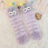 Funny Mink Socks Women's Winter Thickened Plush Warm Sleeping Socks Home Sleep Cute Doll Plush Medium Tube