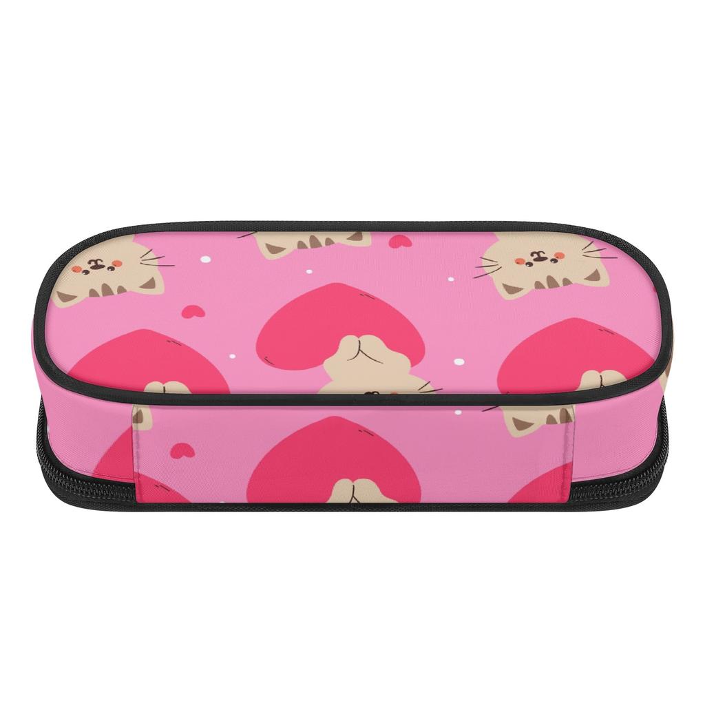 Pen Case Printed Strong Polyester Fabric Smooth Zipper with Pen Slots Mesh Pocket and Spacious Main Compartment for Boys Girls