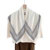 Retro Cashew Herringbone Pattern Spring and Autumn New Small Square Scarf Women's Decorative Headscarf Scarf Go Out Neck Shawl