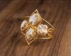 Fresh Water Pearl Bangle, Gold Plated Sterling Silver Statement Jewelry